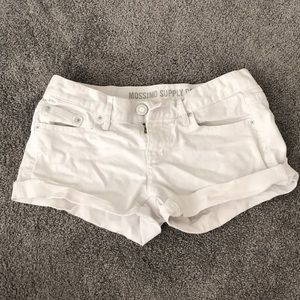 MOSSIMO White jean shorts